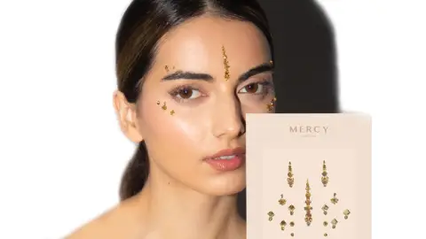 Gigi Gold Bindi ✮ Crystal Indian Bindi Face Jewels