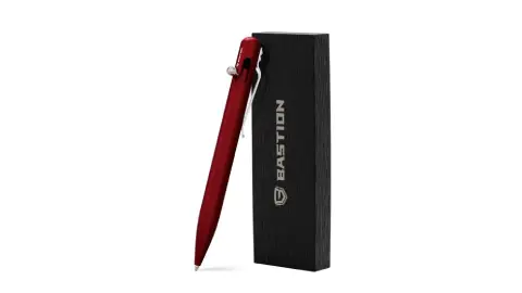 Red Aluminum Bastion Bolt Action Pen